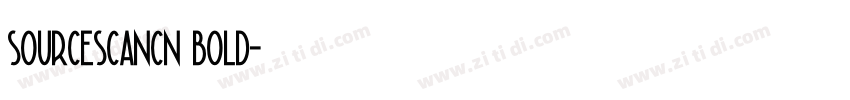 sourcescancn bold字体转换